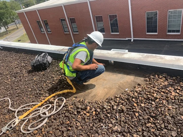 Inspecting Under Roof Ballast