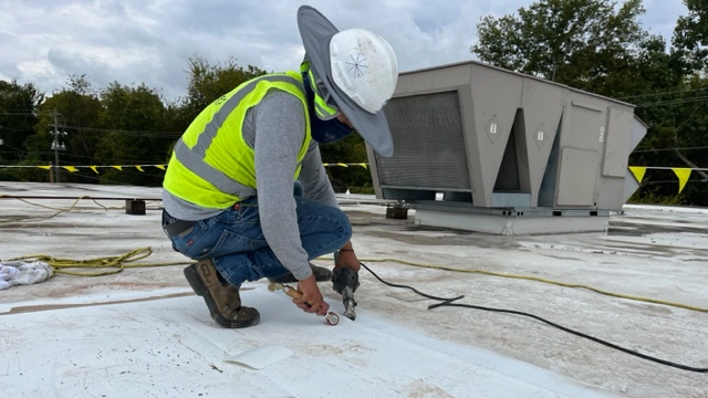 Working on a Flat roof