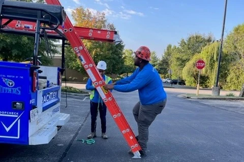 Getting set Up to Install New Roof